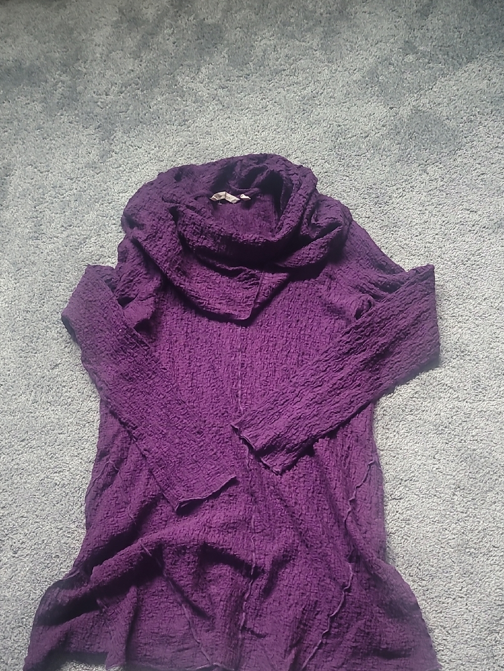 Women’s Cowl Neck Dress in Deep Purple
